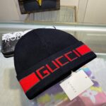 Gucci Beanie Cashmere In Black
