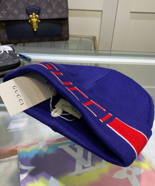 Gucci Beanie Cashmere In Blue