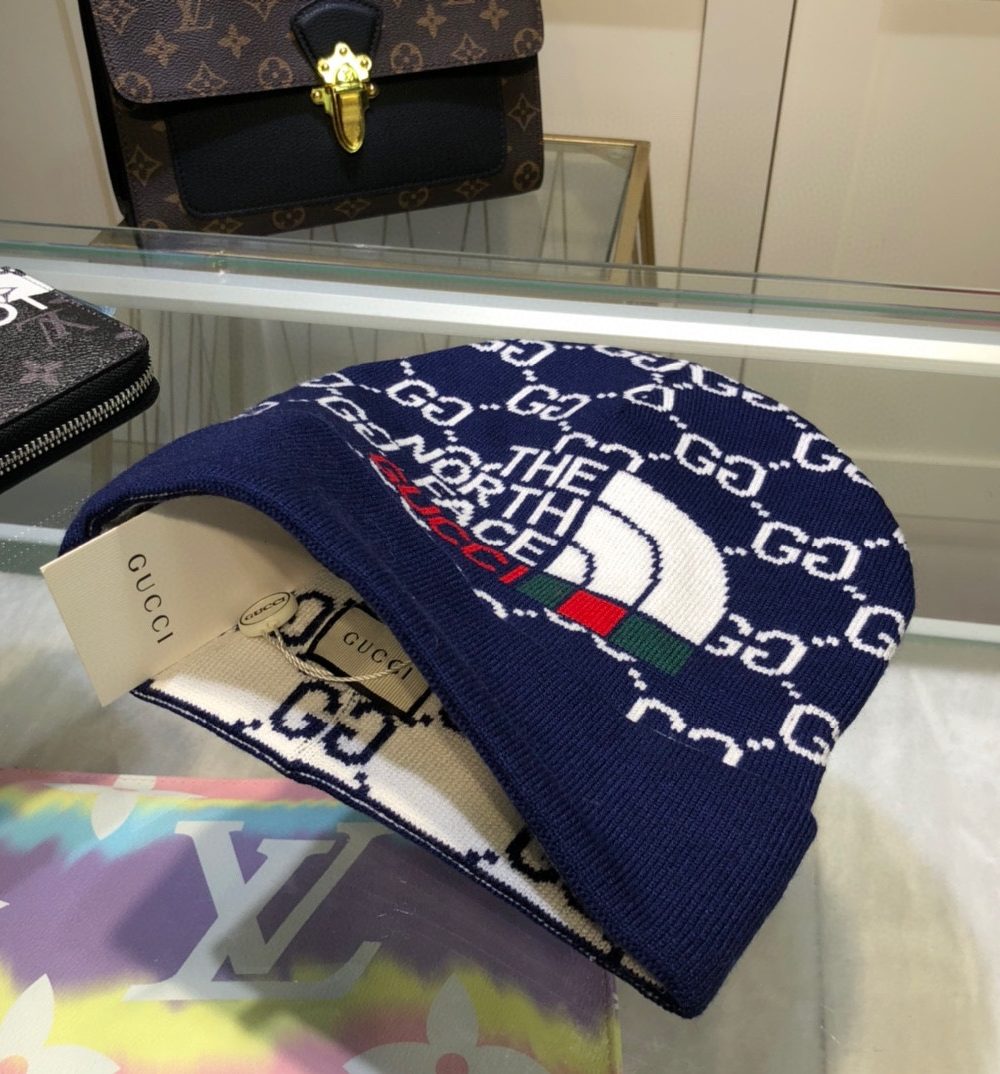 Gucci Beanie Cashmere In Blue