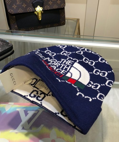 Gucci Beanie Cashmere In Blue