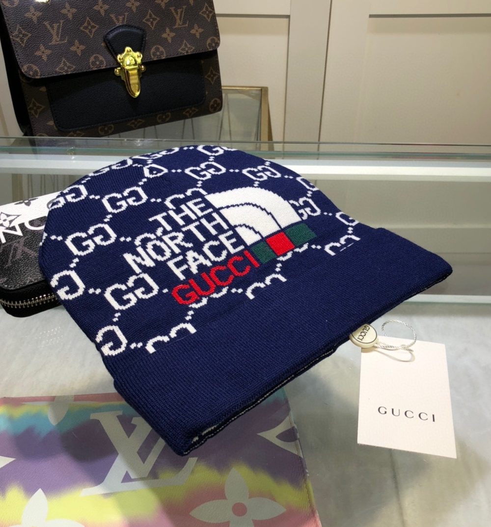 Gucci Beanie Cashmere In Blue