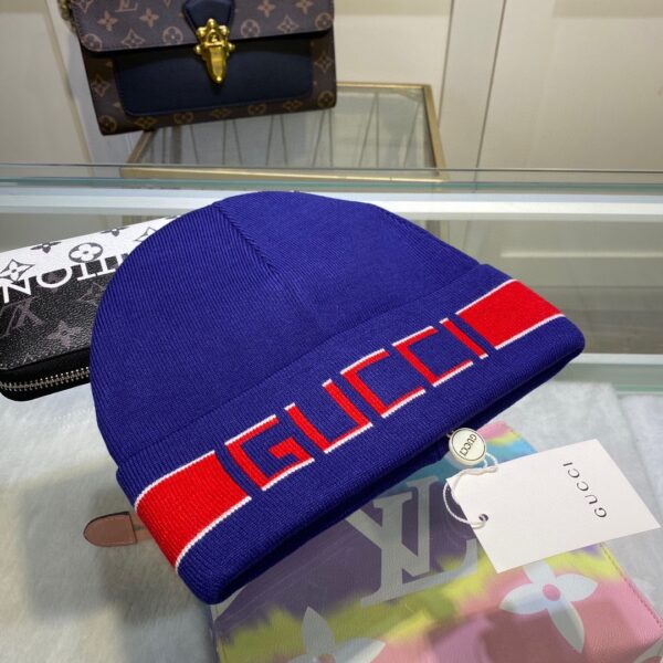 Gucci Beanie Cashmere In Blue