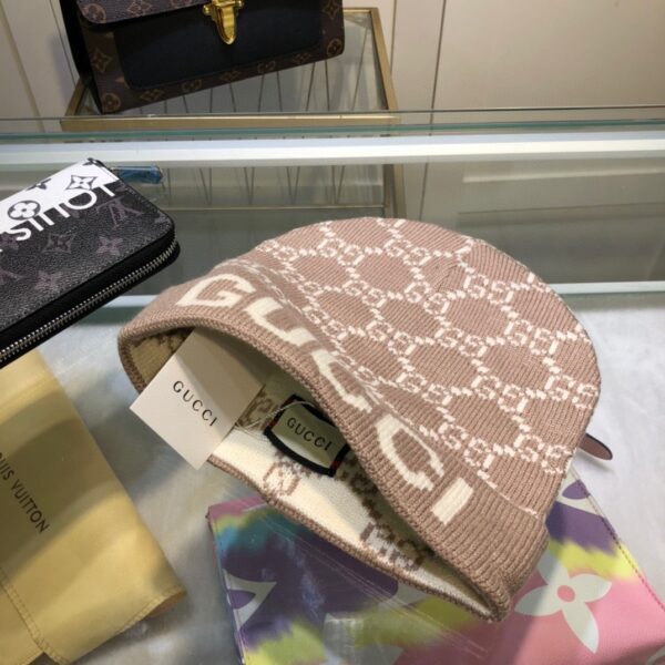 Gucci Beanie Cashmere In Brown