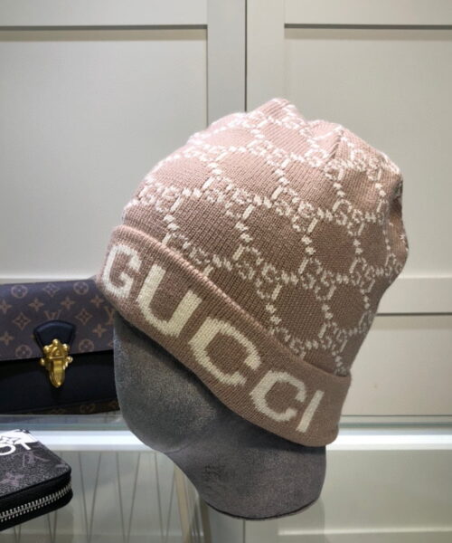 Gucci Beanie Cashmere In Brown