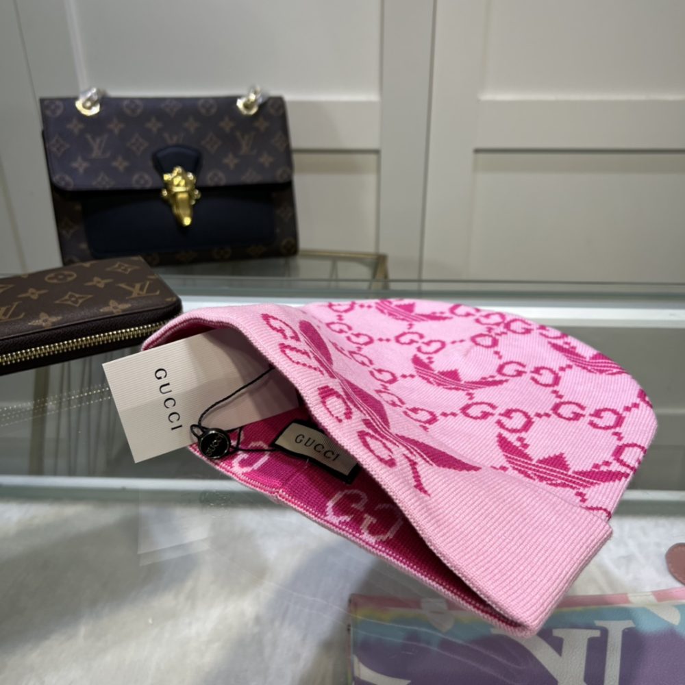 Gucci Beanie Cashmere In Pink - Image 2