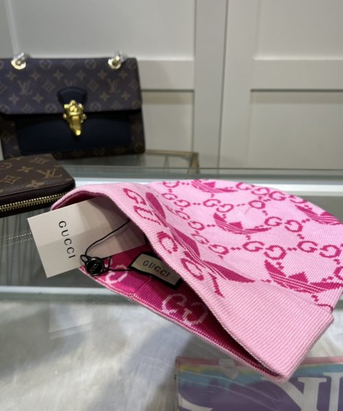 Gucci Beanie Cashmere In Pink
