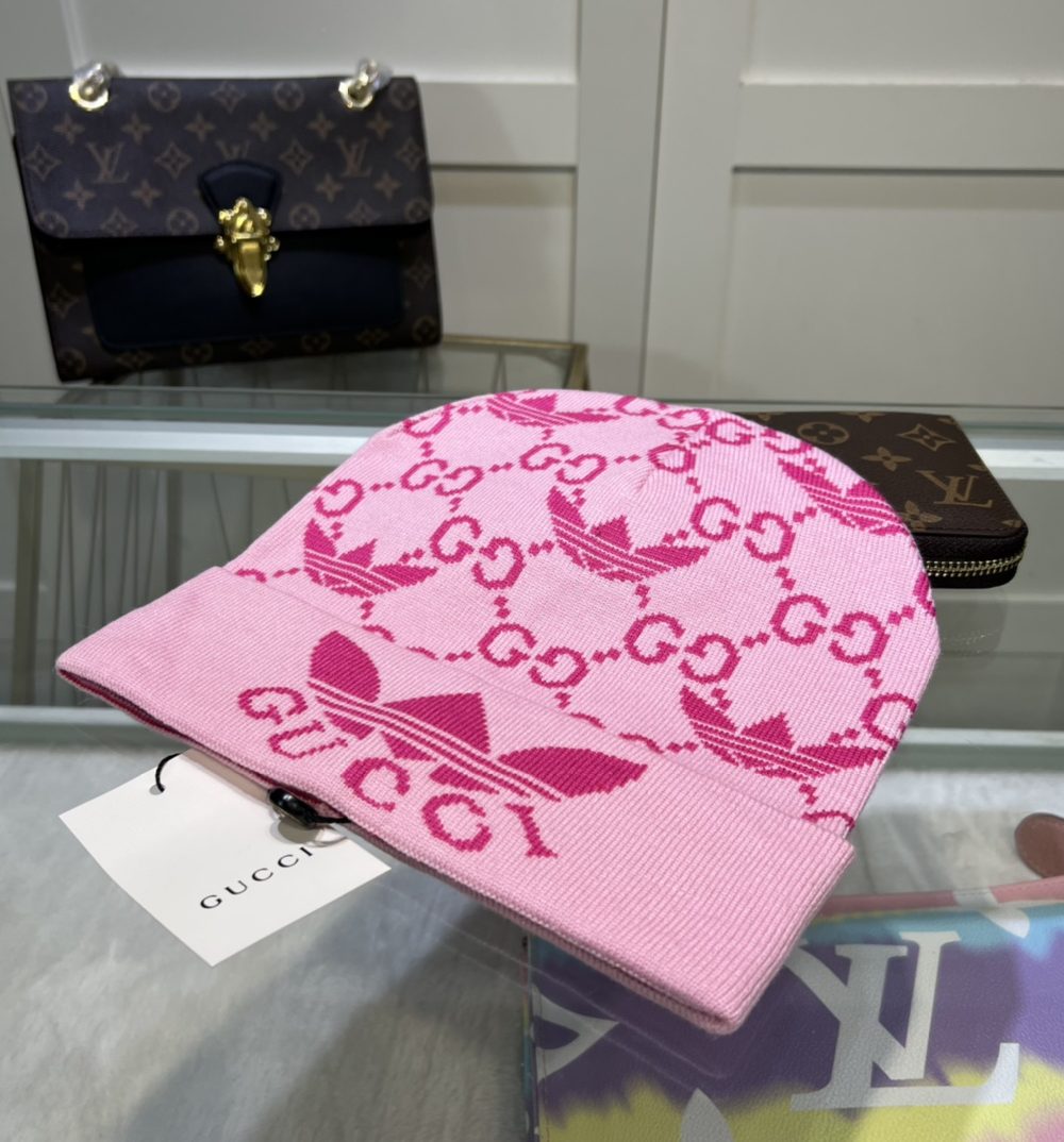 Gucci Beanie Cashmere In Pink