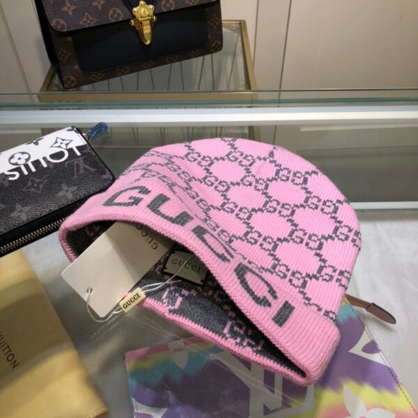 Gucci Beanie Cashmere In Pink