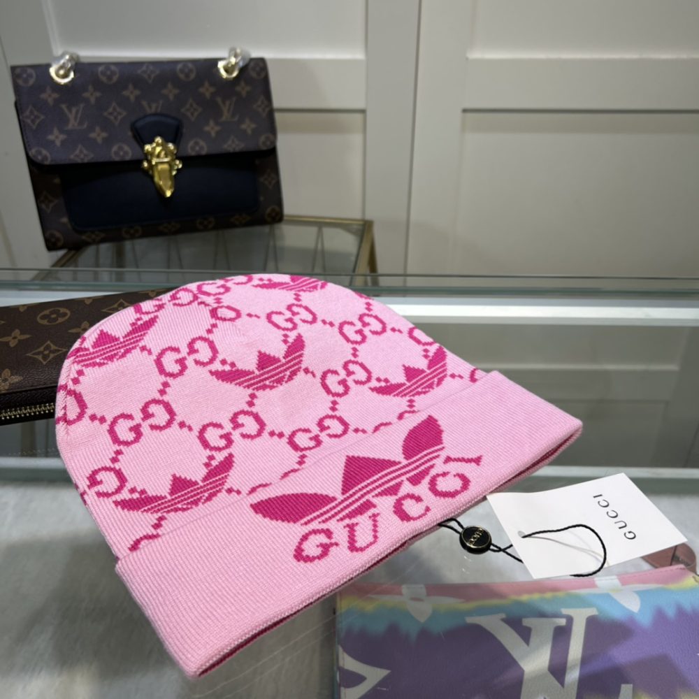 Gucci Beanie Cashmere In Pink - Image 3