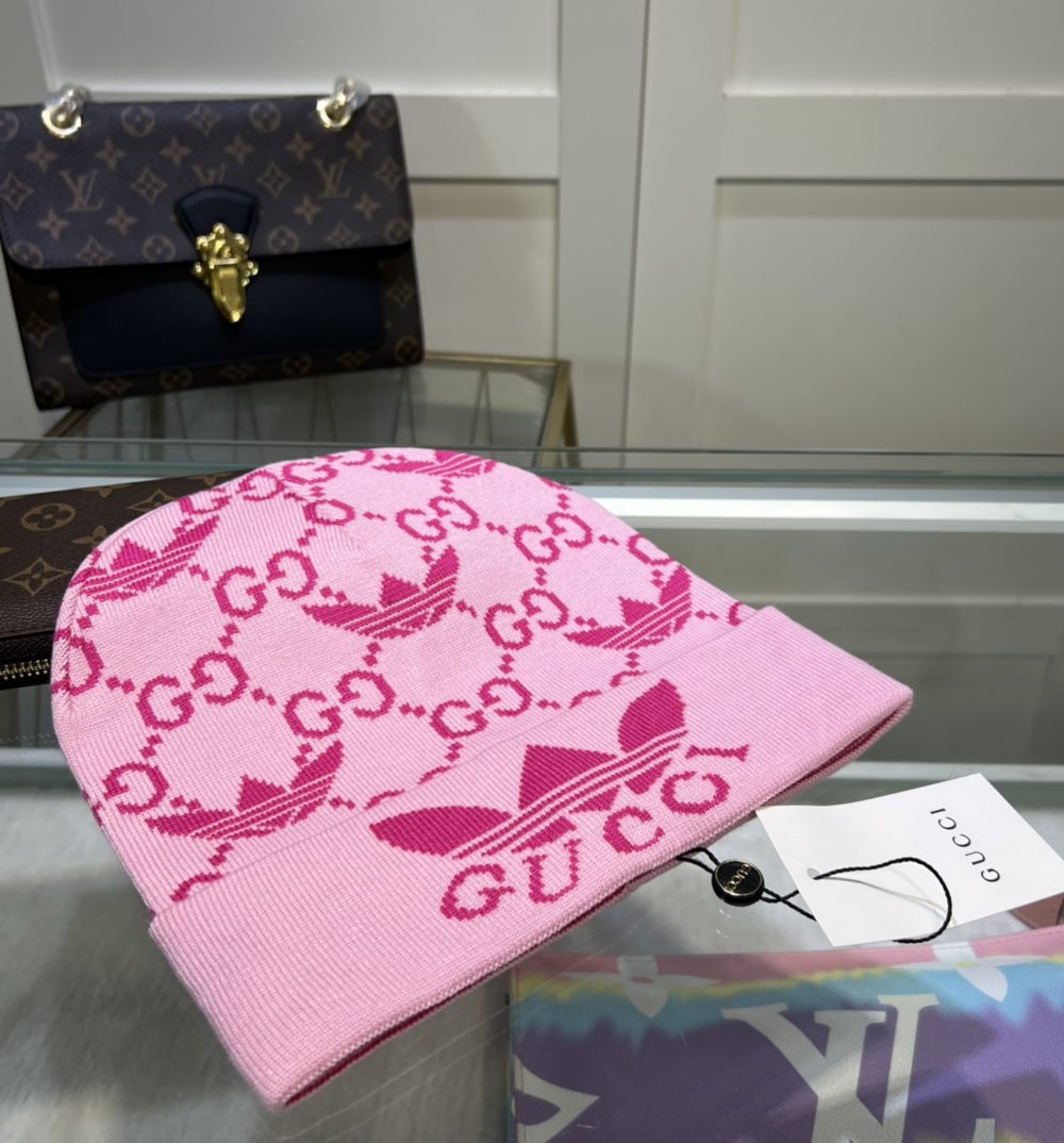 Gucci Beanie Cashmere In Pink