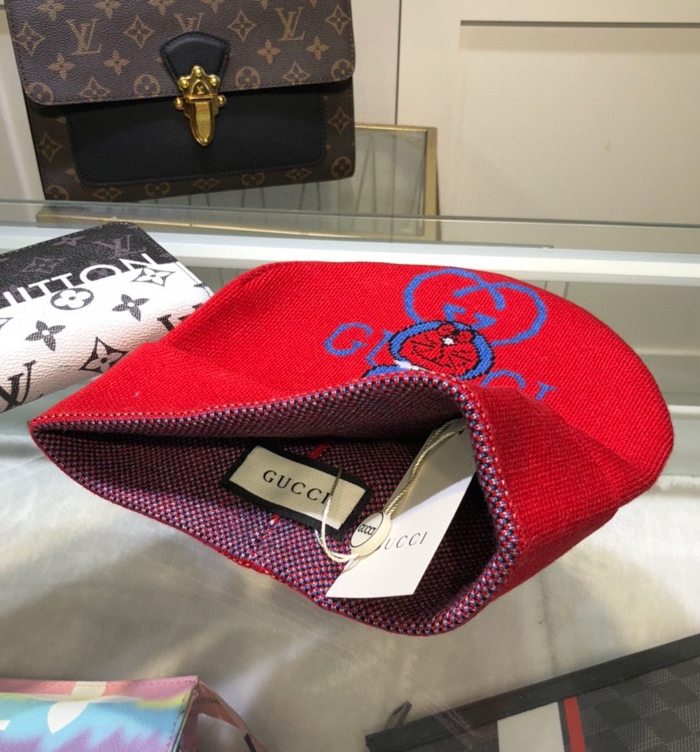 Gucci Beanie Cashmere In Red