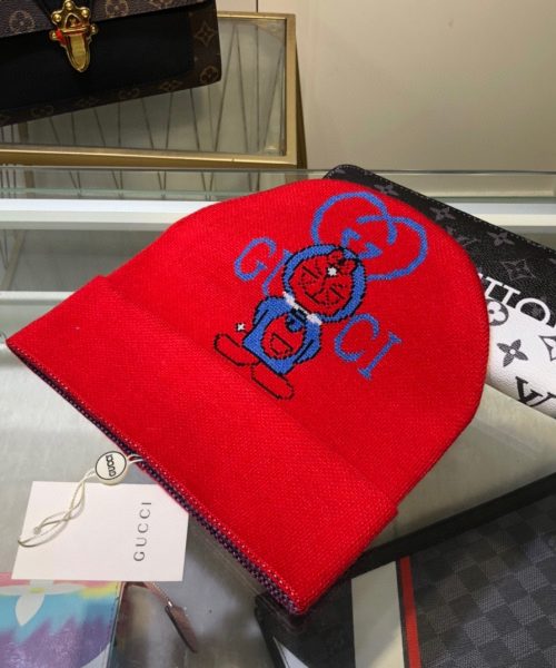 Gucci Beanie Cashmere In Red