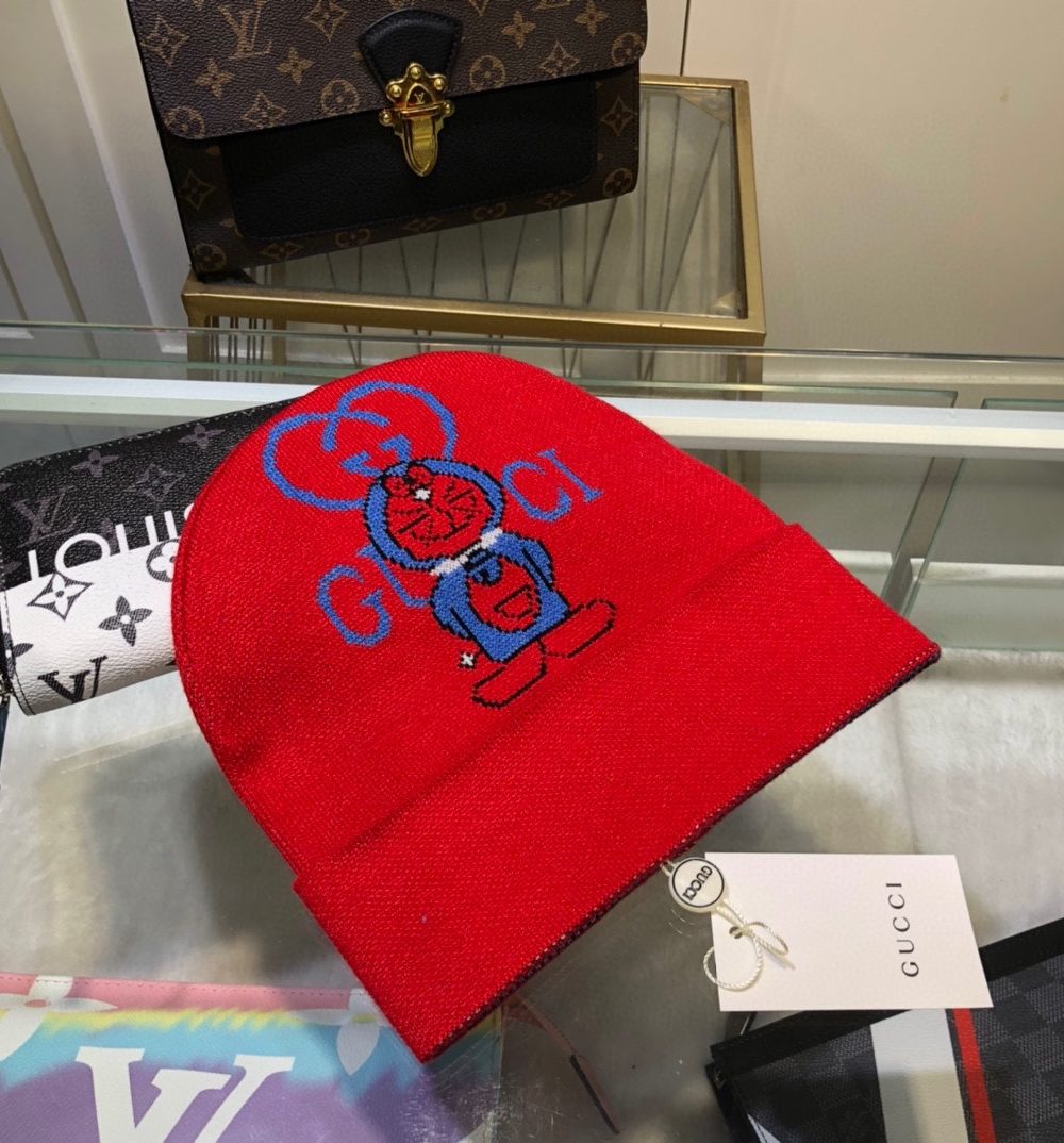 Gucci Beanie Cashmere In Red