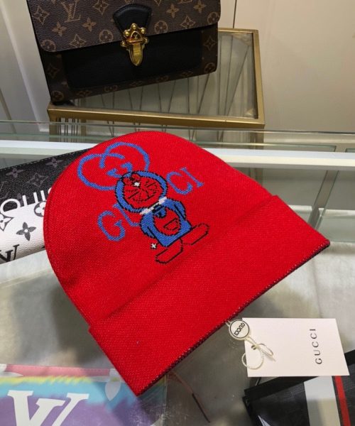 Gucci Beanie Cashmere In Red