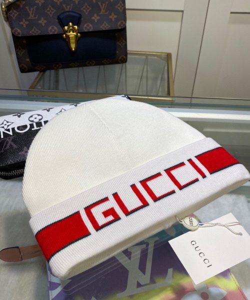 Gucci Beanie Cashmere In White