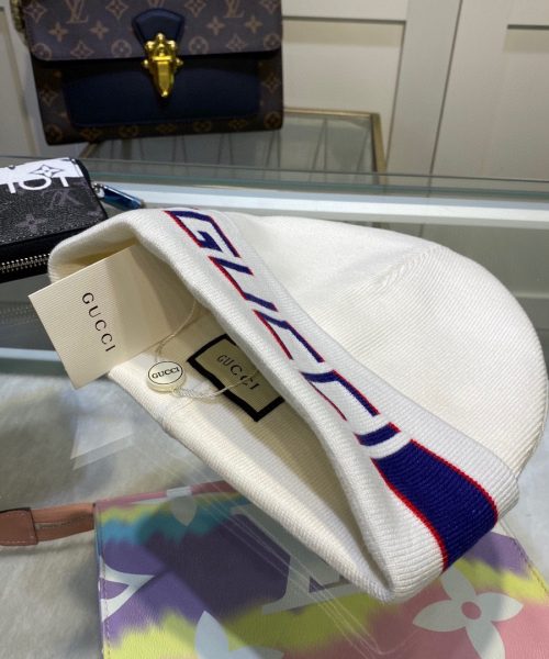 Gucci Beanie Cashmere In White