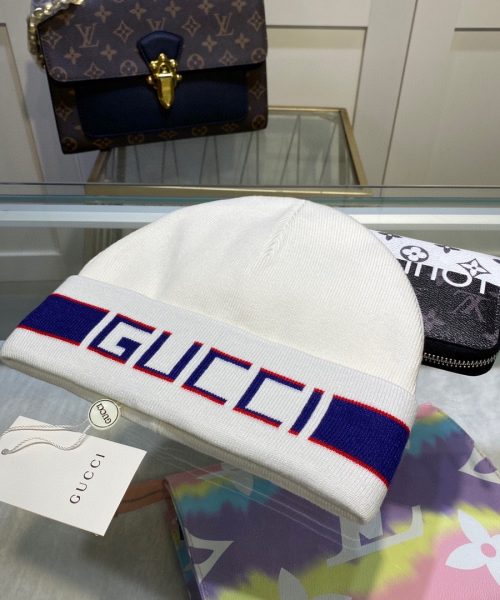 Gucci Beanie Cashmere In White