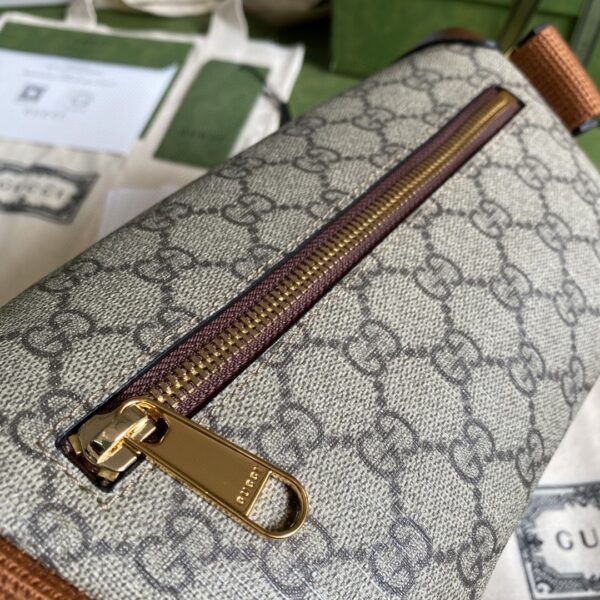 1:1 Replica Gucci Belt Bag With Interlocking G Beige And Ebony GG Supreme Canvas For Women 9in/23cm 682933 92THG 8563