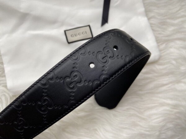 1:1 Replica Gucci Belt Signature With Interlocking G Buckle Black For Women, Women Belt