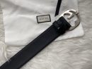 1:1 Replica Gucci Belt Signature With Interlocking G Buckle Black For Women, Women Belt