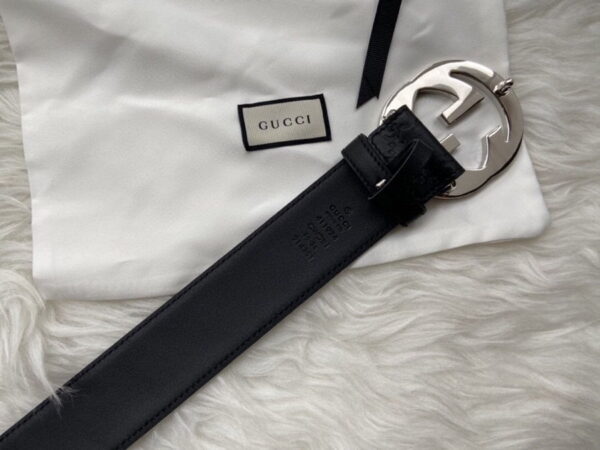 1:1 Replica Gucci Belt Signature With Interlocking G Buckle Black For Women, Women Belt