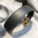 1:1 Replica Gucci Belt With Double G Buckle Black GG, Women Belt ‎414516 AP00T 1000