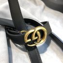 1:1 Replica Gucci Belt With Double G Buckle Black GG, Women Belt ‎414516 AP00T 1000