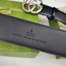 1:1 Replica Gucci Belt With Double G Snake Black For Women, Women Belt