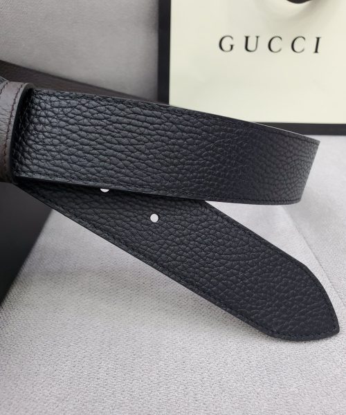 1:1 Replica Gucci Belt With Interlocking G Buckle Black For Women, Women Belt