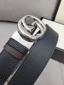 1:1 Replica Gucci Belt With Interlocking G Buckle Black For Women, Women Belt