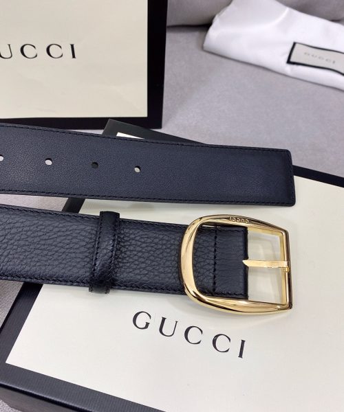 1:1 Replica Gucci Belt With Rectangular Buckle Black For Women, Women Belt