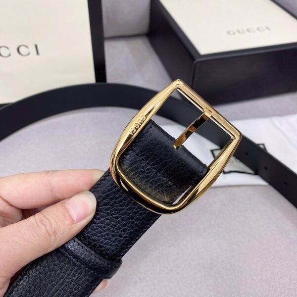 1:1 Replica Gucci Belt With Rectangular Buckle Black For Women, Women Belt