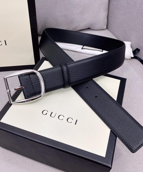 1:1 Replica Gucci Belt With Rectangular Buckle Black For Women, Women Belt