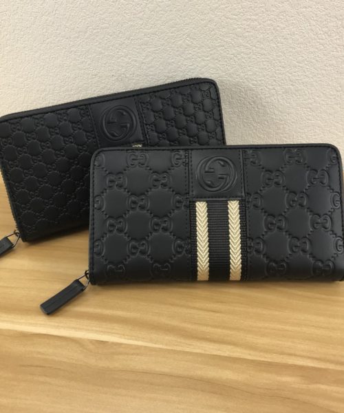 1:1 Replica Gucci Black GG Embossed Zip Around With White Line Wallet For Men, Men's Wallet 19cm/7.5in GG