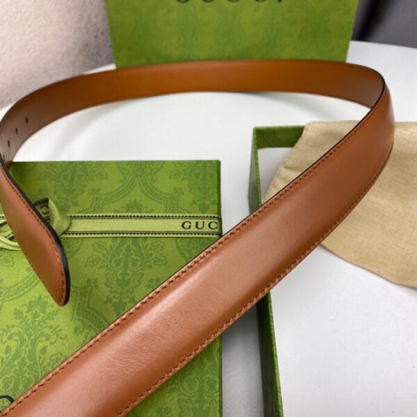 1:1 Replica Gucci Blondie Belt Brown, GG Women Belt ‎690557 US10G 8351