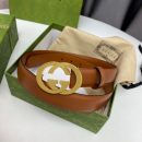 1:1 Replica Gucci Blondie Belt Brown, GG Women Belt ‎690557 US10G 8351