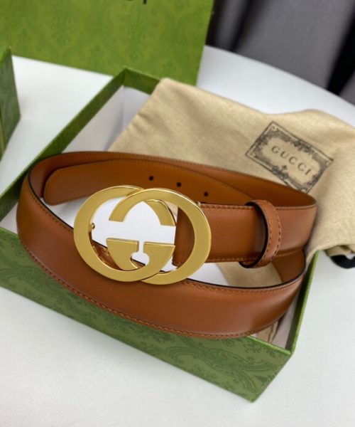 1:1 Replica Gucci Blondie Belt Brown, GG Women Belt ‎690557 US10G 8351
