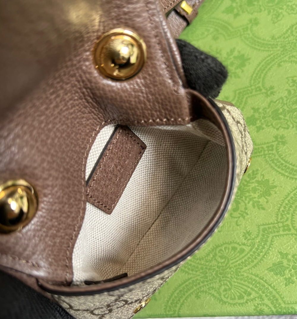 1:1 Replica Gucci Blondie Card Case Wallet Beige For Women, Women's Bags 4.5in/12cm GG‎ ‎698635 K9GSG 8358