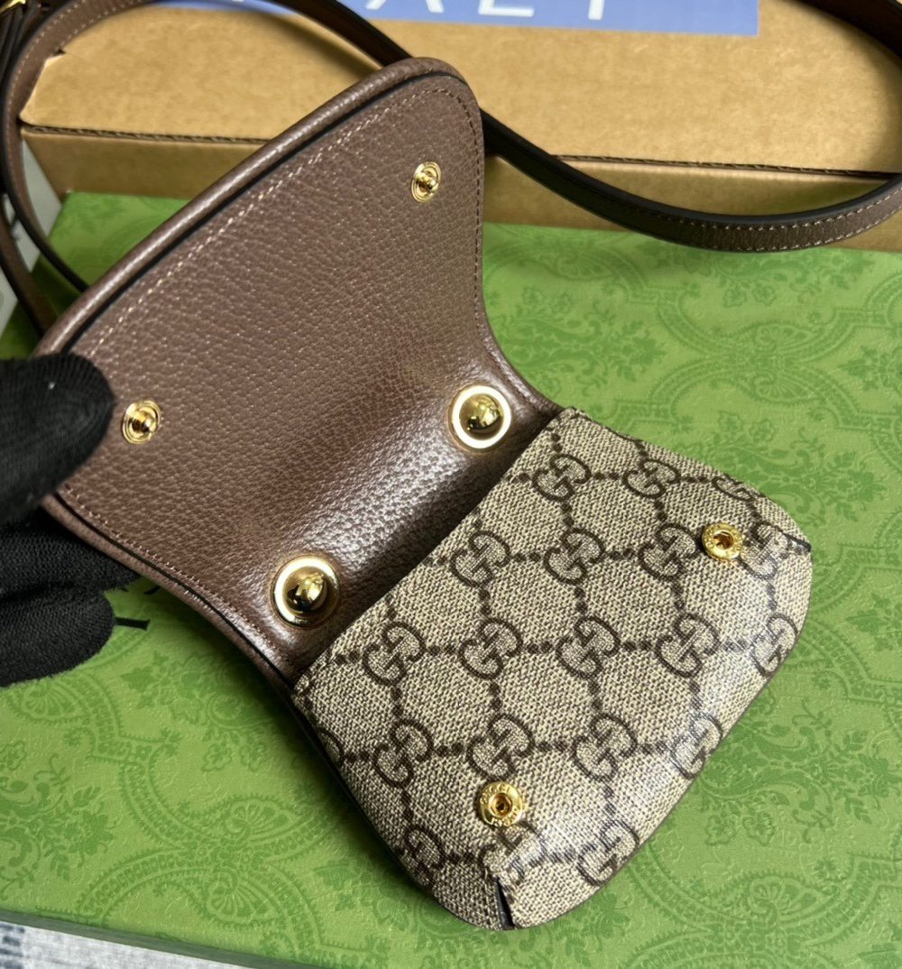 1:1 Replica Gucci Blondie Card Case Wallet Beige For Women, Women's Bags 4.5in/12cm GG‎ ‎698635 K9GSG 8358