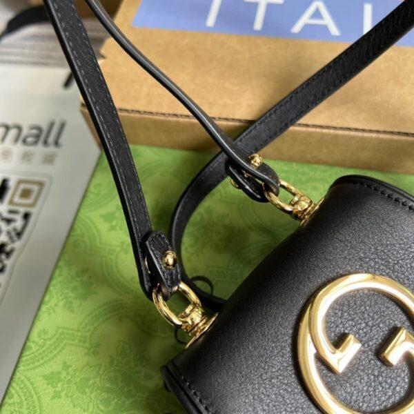 1:1 Replica Gucci Blondie Card Case Wallet Black For Women, Women's Bags 4.5in/12cm GG ‎698635 UXX0G 1000