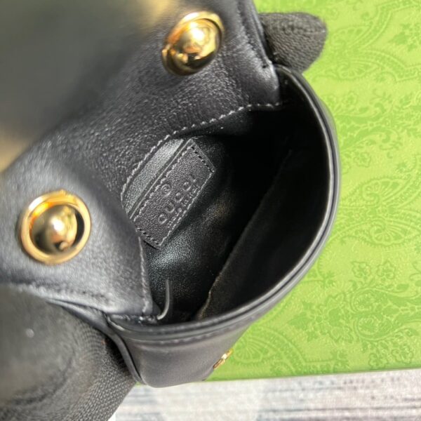 1:1 Replica Gucci Blondie Card Case Wallet Black For Women, Women's Bags 4.5in/12cm GG ‎698635 UXX0G 1000