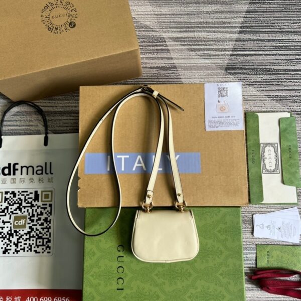 1:1 Replica Gucci Blondie Card Case Wallet White For Women, Women's Bags 4.5in/12cm GG 698635 UXX0G 9022