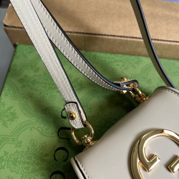 1:1 Replica Gucci Blondie Card Case Wallet White For Women, Women's Bags 4.5in/12cm GG 698635 UXX0G 9022