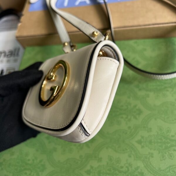 1:1 Replica Gucci Blondie Card Case Wallet White For Women, Women's Bags 4.5in/12cm GG 698635 UXX0G 9022