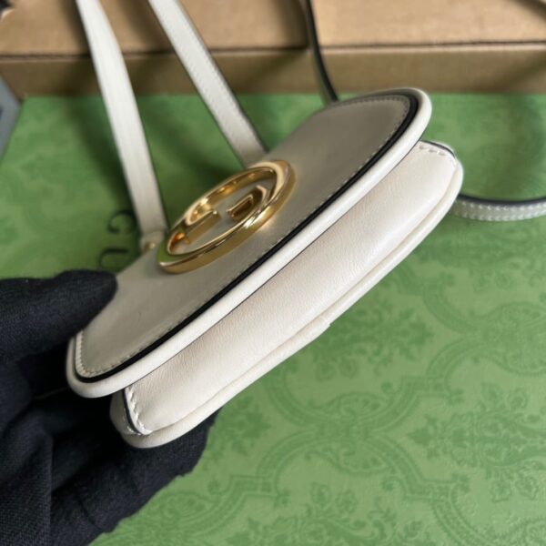 1:1 Replica Gucci Blondie Card Case Wallet White For Women, Women's Bags 4.5in/12cm GG 698635 UXX0G 9022