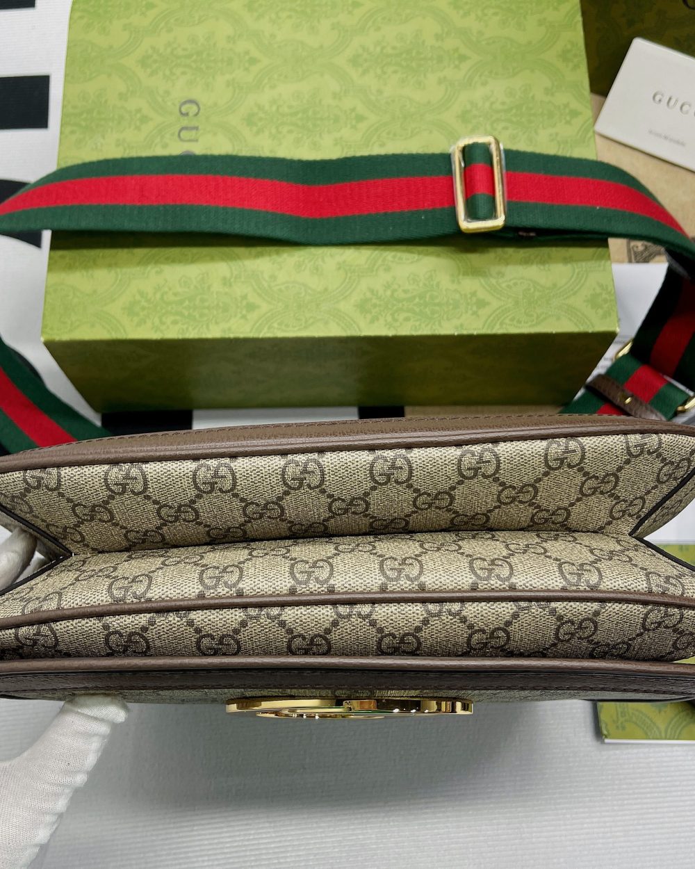 1:1 Replica Gucci Blondie Medium Shoulder Bag Beige For Women, Women's Bags 11.4in/29cm GG ‎699210 96IWG 8745