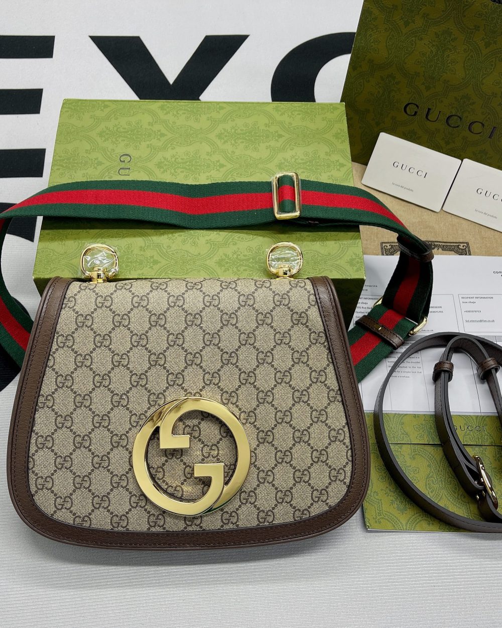 1:1 Replica Gucci Blondie Medium Shoulder Bag Beige For Women, Women's Bags 11.4in/29cm GG ‎699210 96IWG 8745
