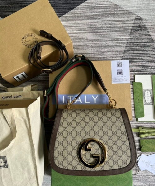 1:1 Replica Gucci Blondie Medium Shoulder Bag Beige For Women, Women's Bags 11.4in/29cm GG ‎699210 96IWG 8745