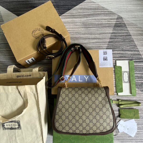 1:1 Replica Gucci Blondie Medium Shoulder Bag Beige For Women, Women's Bags 11.4in/29cm GG ‎699210 96IWG 8745