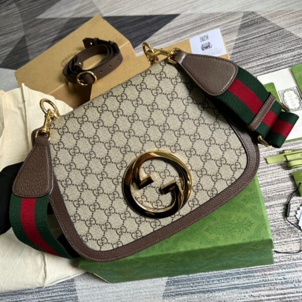 1:1 Replica Gucci Blondie Medium Shoulder Bag Beige For Women, Women's Bags 11.4in/29cm GG ‎699210 96IWG 8745